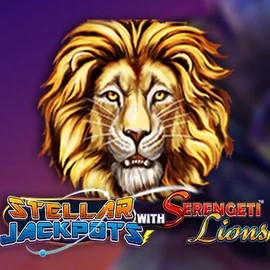 Stellar Jackpots with Serengeti Lions logo – Jackpots by Lightning Box Game at Winbeatz Casino